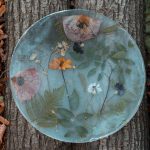 verse bloemen in epoxy