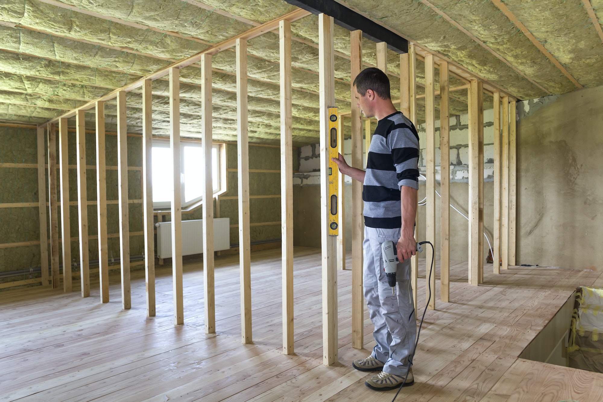 kamers maken op zolder